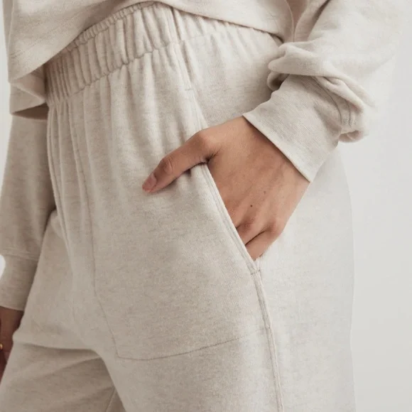 NWT / madewell Brushed Jersey Jogger Pants - Picture 7 of 10